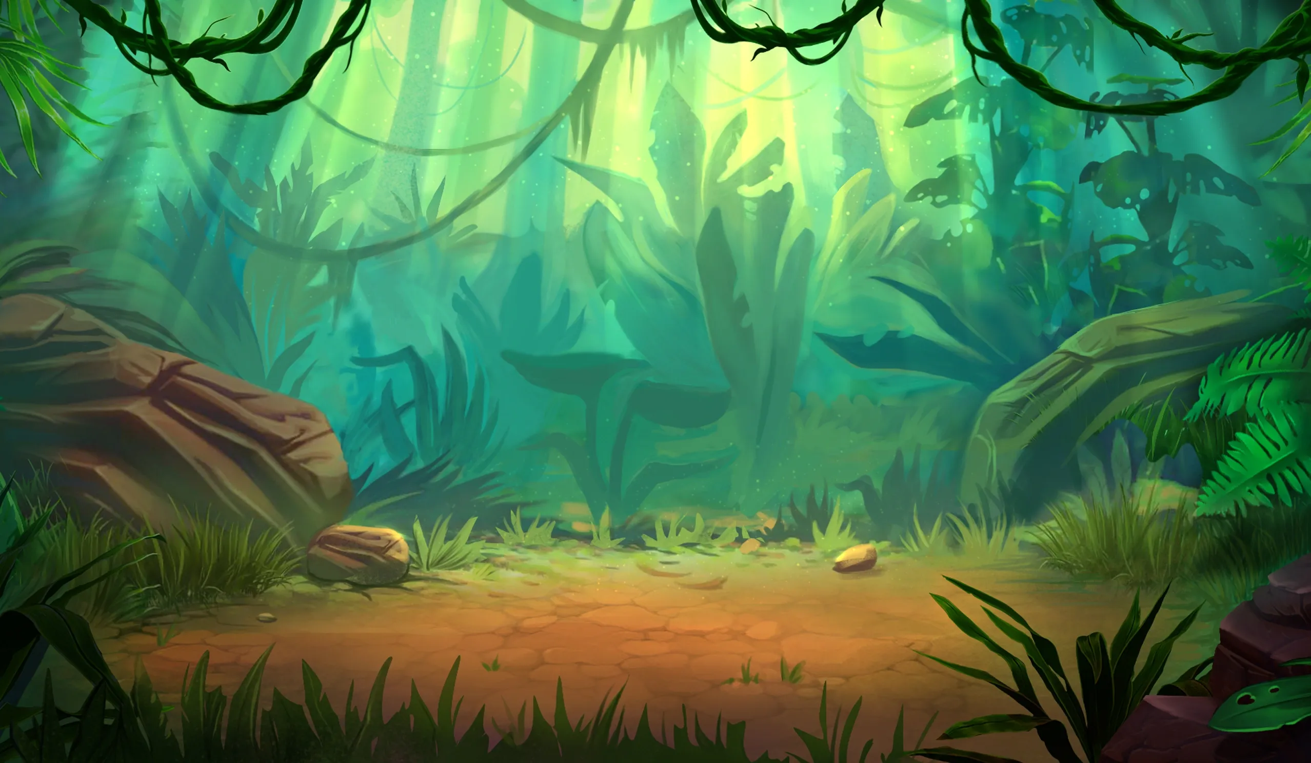 Jungle Gold Megaways desktop action banner background
